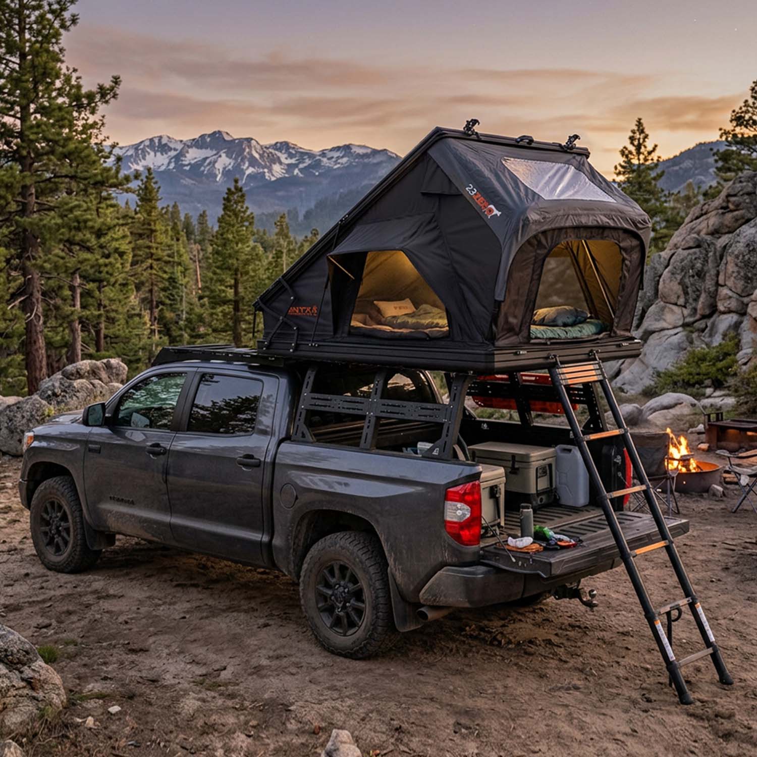 Onyx Triple X 1450 Rooftop Tent | Triple X Hinged Rooftop Tent